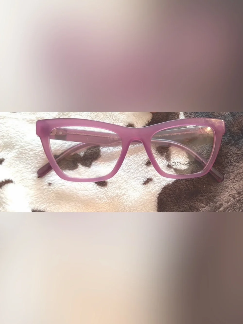 Dolce & Gabbana Purple Cat-Eye Women's Glasses